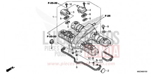 COUVERCLE DE CULASSE CB1100CAH de 2017